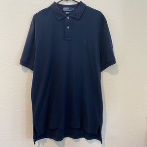 Polo Ralph Lauren Blue Green Striped Polo Shirt L